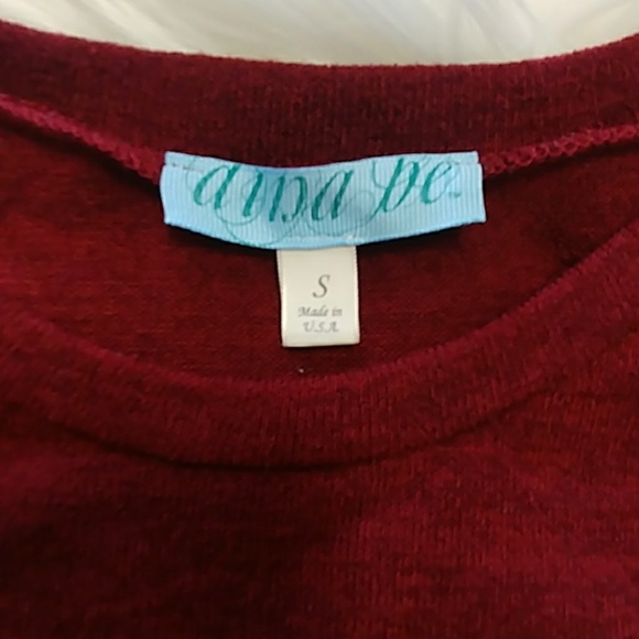 Dina Be L/S Knit Top with Sequin Elbow Patches - Picture 5 of 6